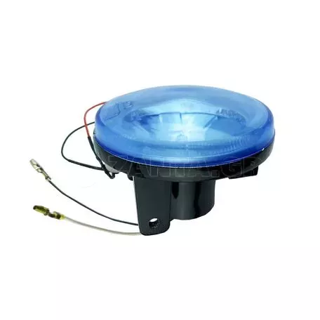 Προβολείς Ομίχλης Universal Μπλε Στρόγγυλοι Ø 10cm H3 12 Volt 55 Watt Με Μπλε Led Angel Eyes 2 Τεμάχια 