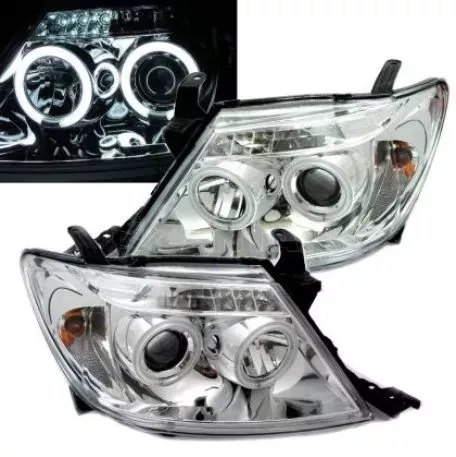 Φανάρια εμπρός angel eyes για Toyota Hilux (2005-2011) , με λάμπες (Η1) - σετ 2τμχ. 