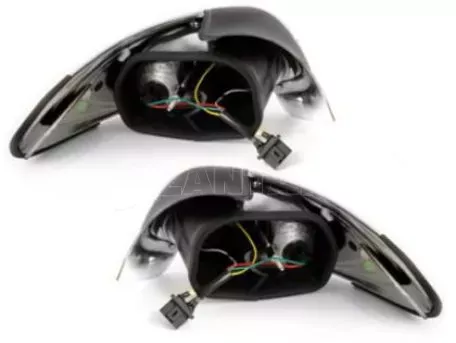 Πίσω φανάρια για Peugeot 206 - μαύρα - σετ 2τμχ. 