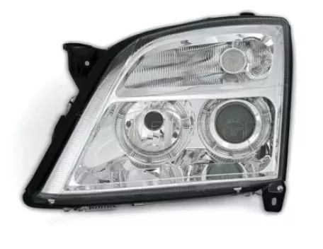 Φανάρια εμπρός angel eyes για Opel Vectra C (2002-2005) - chrome , χωρίς λάμπες (Η7) - σετ 2τμχ. 