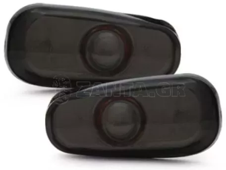 Φλας Opel Astra G (1998-2004) - μαύρο χρωμίου - σετ 2τμχ. 