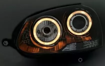 Φανάρια εμπρός angel eyes για Vw Golf 5 , χωρίς λάμπες (Η7) - σετ 2τμχ. 