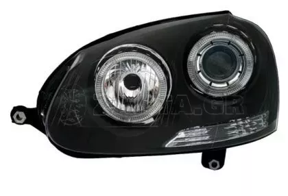 Φανάρια εμπρός angel eyes για Vw Golf 5 , χωρίς λάμπες (Η7) - σετ 2τμχ. 