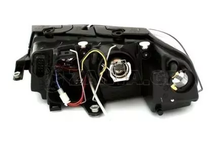 Φανάρια εμπρός angel eyes για Vw Passat B5.5 (2001-2005) - μαύρα , χωρίς λάμπες (Η7) - σετ 2τμχ. 