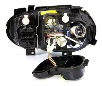 Φανάρια εμπρός angel eyes για Vw Golf IV R32 - μαύρα , χωρίς λάμπες (Η7) - σετ 2τμχ. 