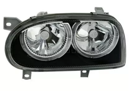 Φανάρια εμπρός angel eyes για Vw Golf 3 R32 design - μαύρα , χωρίς λάμπες (Η7) - σετ 2τμχ. 