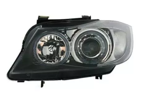 Φανάρια εμπρός angel eyes για BMW E90(2005-2009) - black , χωρίς λάμπες (Η7) - σετ 2τμχ. 