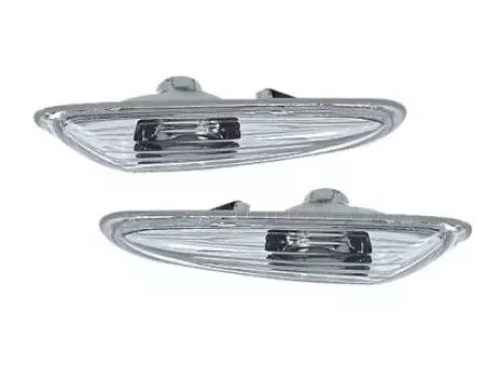 Φλας για BMW E46 (2001-2005) / E60 / X3 (2004-2009) - χρωμίου - σετ 2τμχ. 