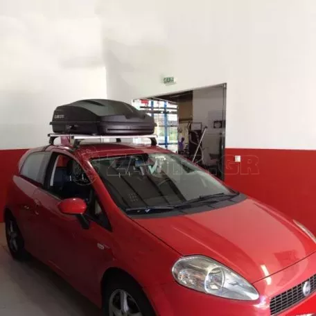 Μπαγκαζιέρα Οροφής Cube 370L Μαύρη Με Μονό Άνοιγμα 