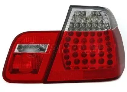 Πίσω φανάρια led για BMW E46 sedan (2001-2005) - chrome - σετ 2τμχ.