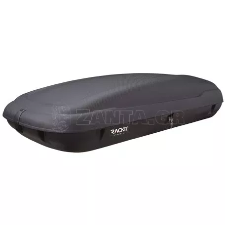 Μπαγκαζιέρα Οροφής Αυτοκινήτου Rackit 400lt Carbon Με Διπλό Άνοιγμα 