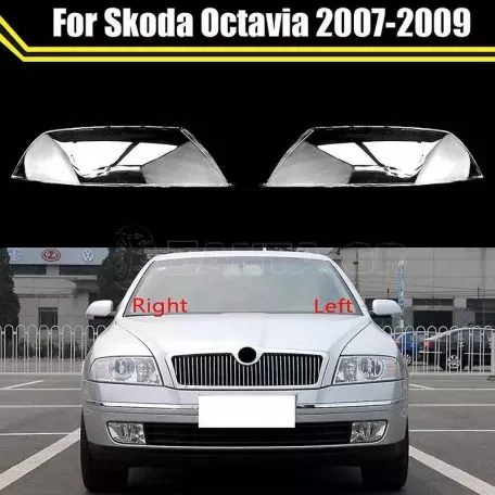 Κρύσταλλα Φαναριών Για Skoda Octavia 04-09 Sedan / Touring Ζευγάρι 2 Τεμάχια 