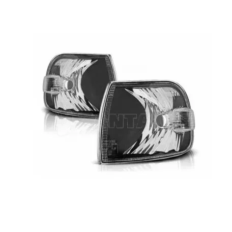 Μπροστινά Φλας Για Vw T4 96-03 / Multivan 08/96-03/03 Μαύρα 2 Τεμάχια 