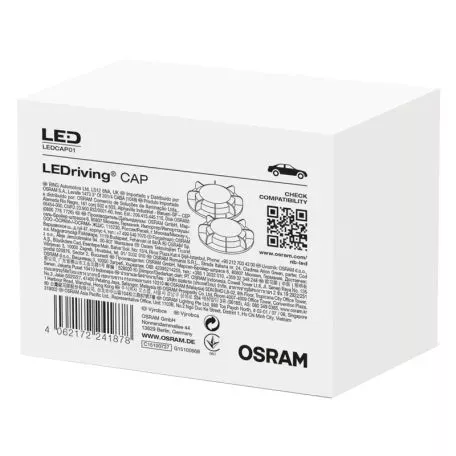 Καπάκια Μπροστινών Φαναριών Osram LEDCAP01 Για Τοποθέτηση Led Φ92mm 2 Τεμάχια 
