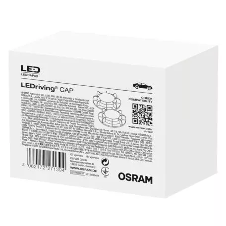 Καπάκια Μπροστινών Φαναριών Osram LEDCAP03 Για Τοποθέτηση Led Φ87mm 2 Τεμάχια 