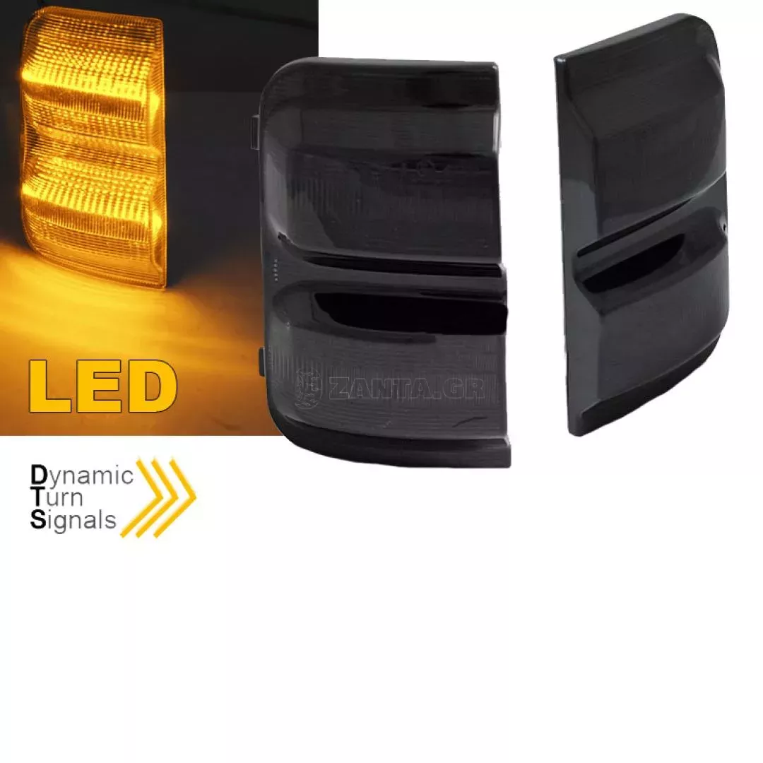 Φλας Καθρέπτη Για Peugeot Boxer 06-18 / Fiat Ducato 06-18 / Citroen Jumper 06-18 Dynamic Φιμέ 2 Τεμάχια