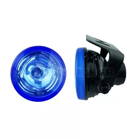 Προβολείς Ομίχλης Universal Στρόγγυλοι Ø 6cm H3 12 Volt 55 Watt Μπλε LΑ-V110 2 Τεμάχια 
