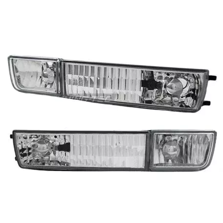 Μπροστινά Φλας Για Vw Golf 3 91-98 / Vento 92-98 Με Προβολάκι Χρώμιο 4 Τεμάχια 