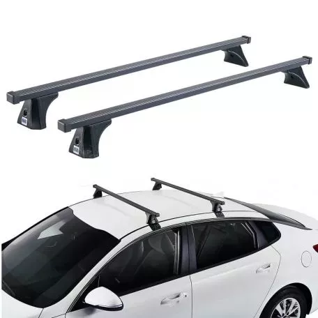 Μπάρες Οροφής Σιδερένιες CRUZ 921-305 Oplus ST-110cm Μαύρες 2 Τεμάχια 