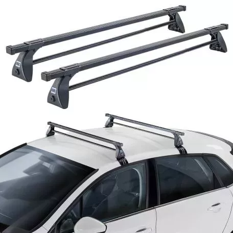 Μπάρες Οροφής Σιδερένιες CRUZ 921-000 Optima 0T-105cm Μαύρες 2 Τεμάχια 