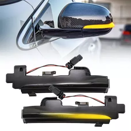 Φλας Καθρέπτη Για Volvo S60 11-18 / S80 12-16 / V40 13+ / V60 11-18 / V70 12+ Led Dynamic Φιμέ 2 Τεμάχια 