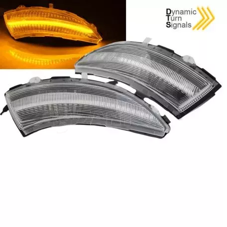 Φλας Καθρέπτη Για Renault Clio IV 12-16 / Captur 13-17 Dynamic Led Άσπρα 2 Τεμάχια 