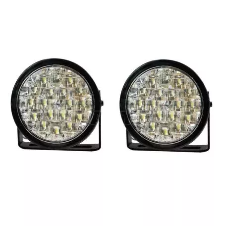 DRL Set Φώτα Ημέρας Universal Στρόγγυλα DRL 9R 210Flux M-Tech 12-24 Volt 88mm 2 Τεμάχια 