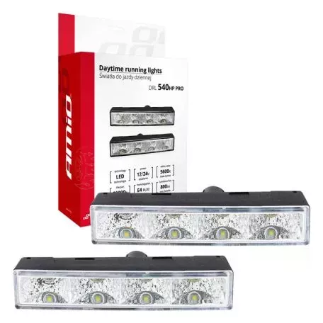 DRL Set Φώτα Ημέρας Universal DRL 540 Pro 12-24 Volt 6 Watt 125 x 24 x 47mm 2 Τεμάχια 