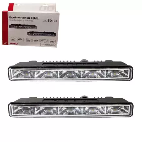 DRL Set Φώτα Ημέρας Universal DRL 501 HP Mini 12-24 Volt 10.64 Watt 187 x 23.5 x 46mm 2 Τεμάχια 