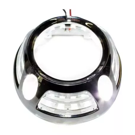Καπάκι Για Προτζέκτορα 2.5" & 3.0" Panamera Look Με Led DRL Χρώμιο 1 Τεμάχιο 