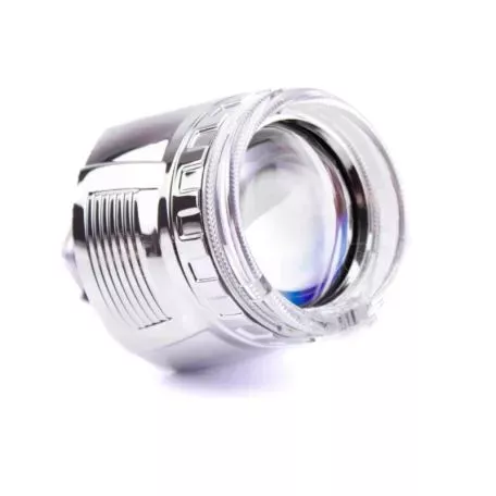 Καπάκια Για Προτζέκτορες 2.5" Mini AE Με Led Angel Eyes Χρώμιο Retrofitlab 2 Τεμάχια 