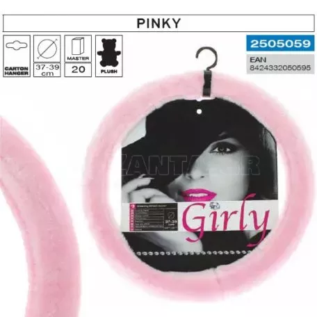 Κάλυμμα Tιμονιού Χνουδωτό ''Pinky'' Ροζ Medium 37-39CM 2505059 