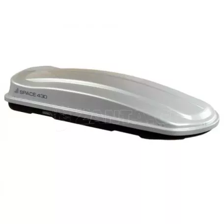 Μπαγκαζιέρα Οροφής Space 430L Silver Γυαλιστερή Με Διπλό Άνοιγμα 