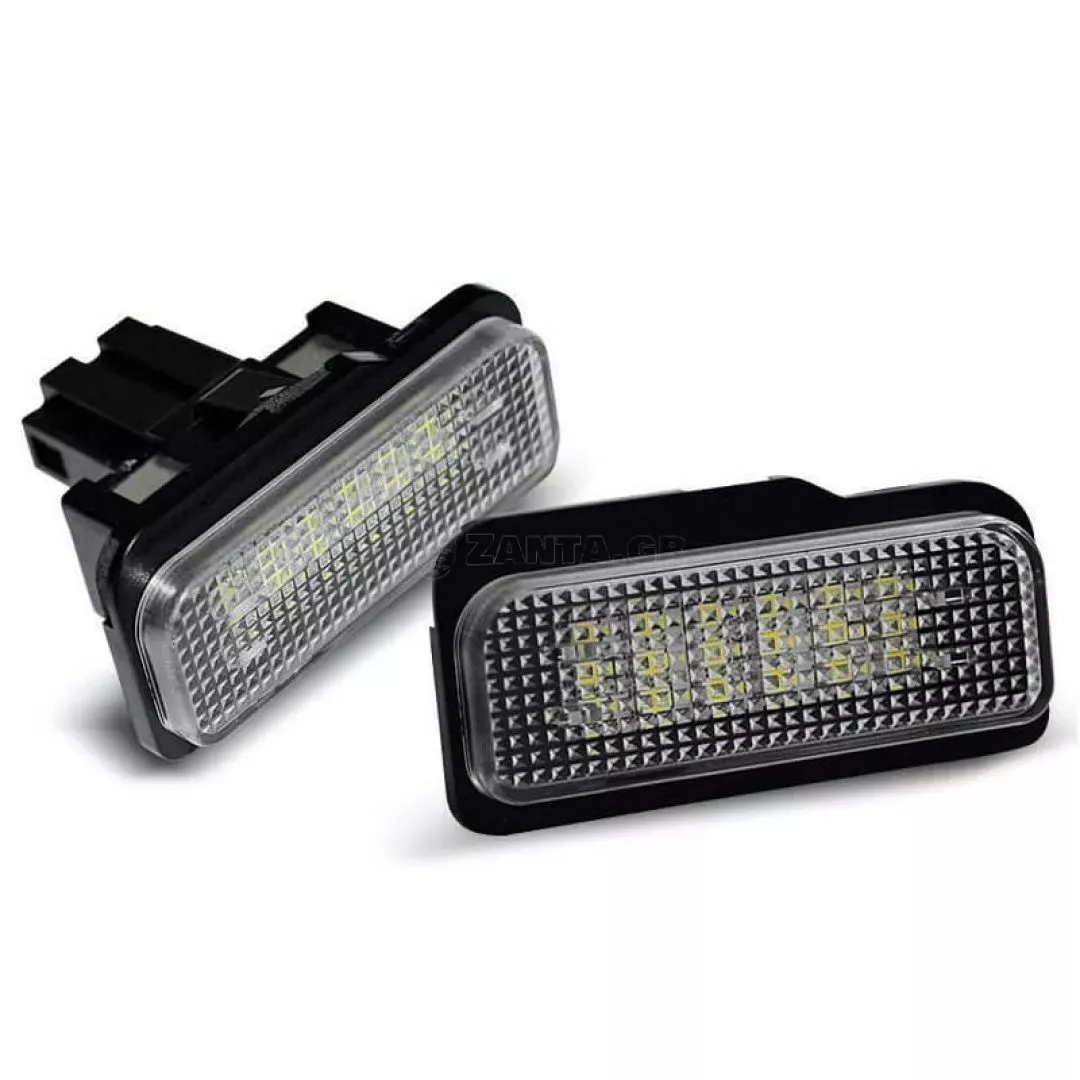 Led Φαναράκια Πινακίδας Για Mercedes-Benz E-Class W211, CLK W209, CLS W219, SLK R171, C-Class W203 Caravan Ζευγάρι 2 Τεμάχια