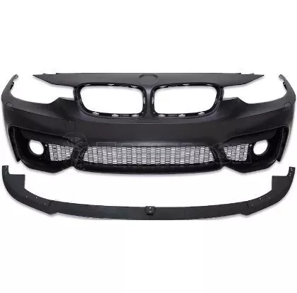 Προφυλακτήρας εμπρός για BMW F30 (2011+) - M3 με lip - χωρίς ανοίγματα για parktronic, για προβολάκια