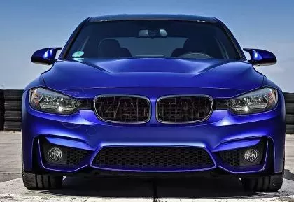 Προφυλακτήρας εμπρός για BMW F30 (2011+) - M3 με lip - χωρίς ανοίγματα για parktronic, για προβολάκια 