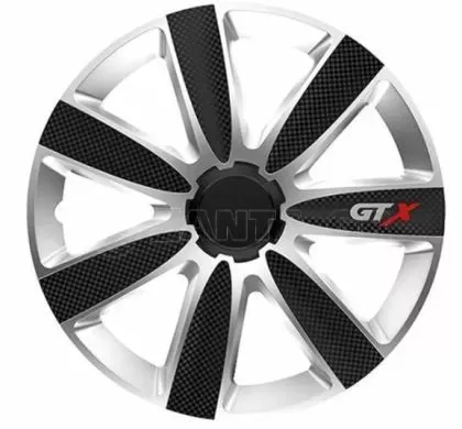 Τάσια αυτοκινήτου Versaco GTX CARBON Black/Silver - 15" - Μαύρο / Ασημί - 4 τμχ.