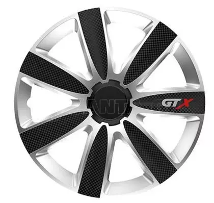 Τάσια αυτοκινήτου GTX CARBON Black/Silver - 16" - Μαύρο / Ασημί - 4 τμχ.