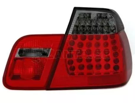 Πίσω φανάρια led για BMW E46 sedan (2001-2005) - φιμέ φλάς - σετ 2τμχ. 