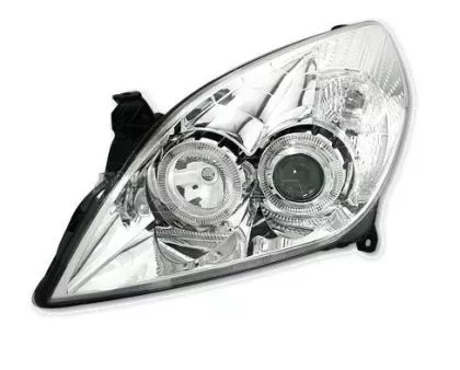 Φανάρια εμπρός angel eyes για Opel Vectra C (2005-2009) - chrome , χωρίς λάμπες (Η7) - σετ 2τμχ.