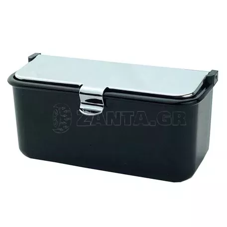 Σταχτοθήκη Βακελίτη Μαύρο / Χρώμιο 9 x 4 x 4cm 