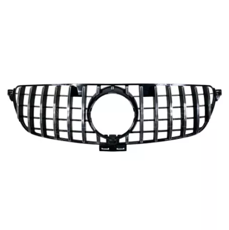 Μάσκα για Mercedes GLE W166 SUV / C292 coupe (2015-2019) chrome/black - GT 