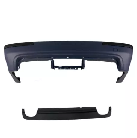 Πίσω προφυλακτήρας για BMW E39 sedan με διπλό diffuser - M5 design χωρίς ανοίγματα για parktronic 