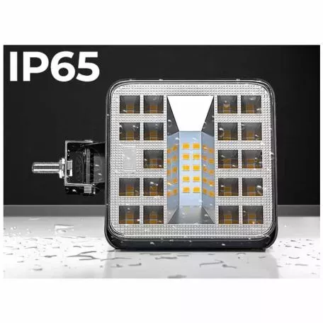 Προβολέας Εργασίας Τετράγωνος Mini 7-F 29 LED 9-40 Volt 90W 9000lm 6500k LΕDΒΑR-003 1 Τεμάχιο 