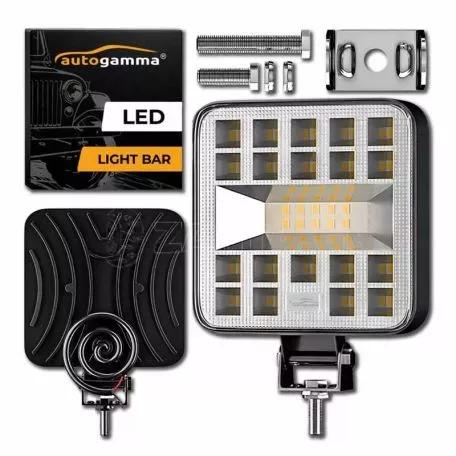Προβολέας Εργασίας Τετράγωνος Mini 7-F 29 LED 9-40 Volt 90W 9000lm 6500k LΕDΒΑR-003 1 Τεμάχιο 