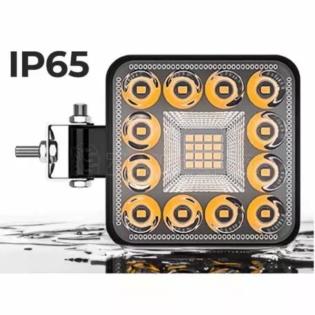 Προβολέας Εργασίας Τετράγωνος Mini 28 LED 9-40 Volt 90W 9000lm 6000k LΕDΒΑR-004 1 Τεμάχιο 