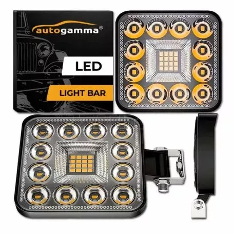 Προβολέας Εργασίας Τετράγωνος Mini 28 LED 9-40 Volt 90W 9000lm 6000k LΕDΒΑR-004 1 Τεμάχιο 