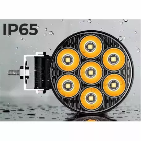 Προβολέας Εργασίας Στρόγγυλος Mini 7-Y LED 9-30 Volt 30W 2500lm 6000K LEDBAR-002 1 Τεμάχιο 