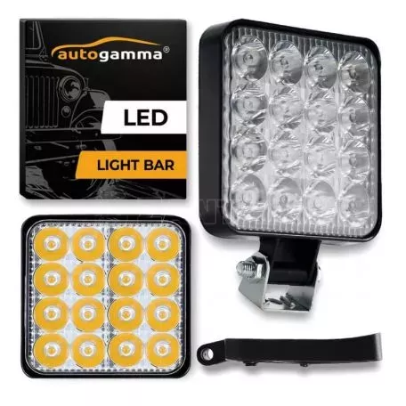 Προβολέας Εργασίας Τετράγωνος Mini FT-16 LED 12-40 Volt 50W 7000lm 6000k LEDBAR-001 1 Τεμάχιο 
