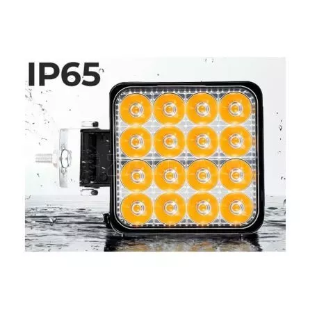 Προβολέας Εργασίας Τετράγωνος Mini FT-16 LED 12-40 Volt 50W 7000lm 6000k LEDBAR-001 1 Τεμάχιο 